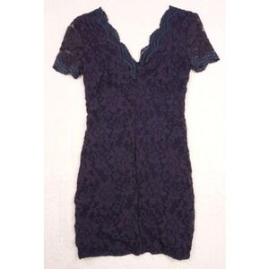 Kimchi Blue Urban Outfitters Womens Dress Size Small Blue Scallop Lace Bodycon